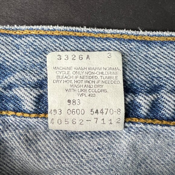 Y2K Levi's Jeans Men's 38x29* 560 Loose Tapered Light Blue Faded Denim Tag 38x30 - Picture 8 of 16